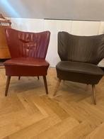 Vintage Cocktail Stoeltjes - Bieden!, Ophalen, Gebruikt, Twee, Rood