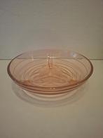 Mooie roze glazen Art Deco schaal, Ophalen of Verzenden