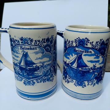 Delfts blauw bierpullen beschikbaar voor biedingen