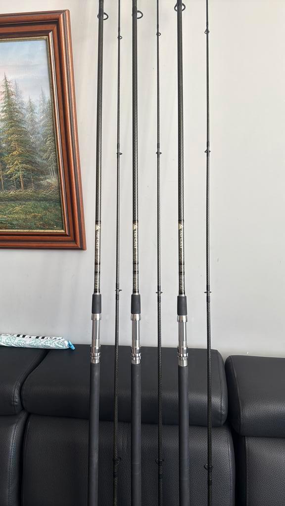 ** 3 Unieke Tri-Cast Handbouwers 12ft 2.75lb **, Watersport en Boten, Hengelsport | Karpervissen, Ophalen