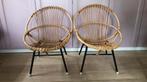 Twee rotan vintage kinderstoelen, Ophalen, Twee, Bruin, Riet of Rotan