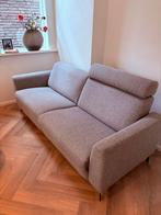 Moderne grijze stoffen bank met relaxfunctie, Huis en Inrichting, Banken | Bankstellen, Ophalen, Driepersoons, 75 tot 100 cm, Zo goed als nieuw