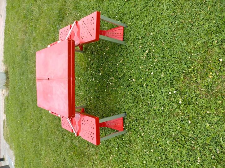 Picknick tafel, Caravans en Kamperen, Kampeermeubelen, Zo goed als nieuw, Campingstoel, Ophalen