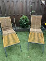 2 tuinstoelen met voetenbaken intratuin, Tuin en Terras, Tuinstoelen, Ophalen, Zo goed als nieuw
