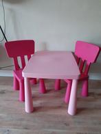Mammut kindertafel + 2 stoeltjes, Kinderen en Baby's, Tafel(s) en Stoel(en), Zo goed als nieuw, Ophalen
