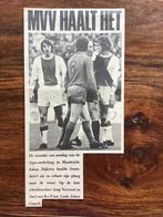 Voetbal artikel MVV Ajax januari 1971 Cruijff, Verzamelen, Sportartikelen en Voetbal, Ophalen of Verzenden, Gebruikt, Ajax