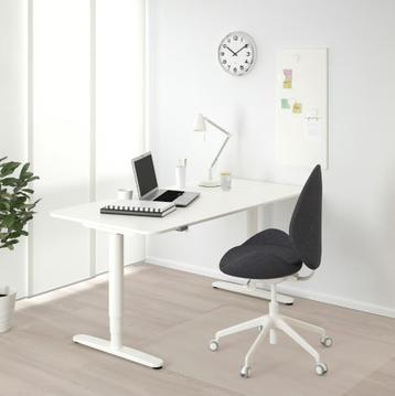 BEKANT wit bureau zit/sta elektrisch, 160x80 cm - afbeelding 10