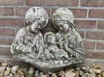 Groot betonnen tuinreliëf Heilige Familie – verweerde look, Antiek en Kunst, Ophalen
