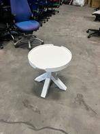Gispen Bijzettafel “Dukdalf” Wit Rond, Huis en Inrichting, Metaal of Aluminium, Rond, 55 tot 75 cm, Zo goed als nieuw