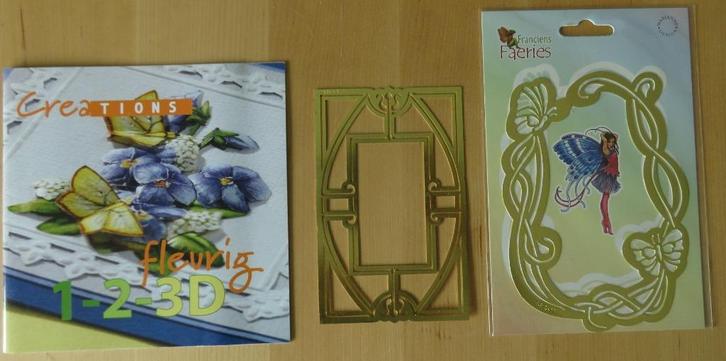 Creations Fleurig 1 - 2 - 3D + 2 Mallen, Hobby en Vrije tijd, Kaarten | Zelf maken, Zo goed als nieuw, Pons of Mal, Overige thema's