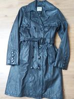 Mooie lange zwarte leren jas Maat M., Kleding | Dames, Ophalen of Verzenden, Zo goed als nieuw, Zwart
