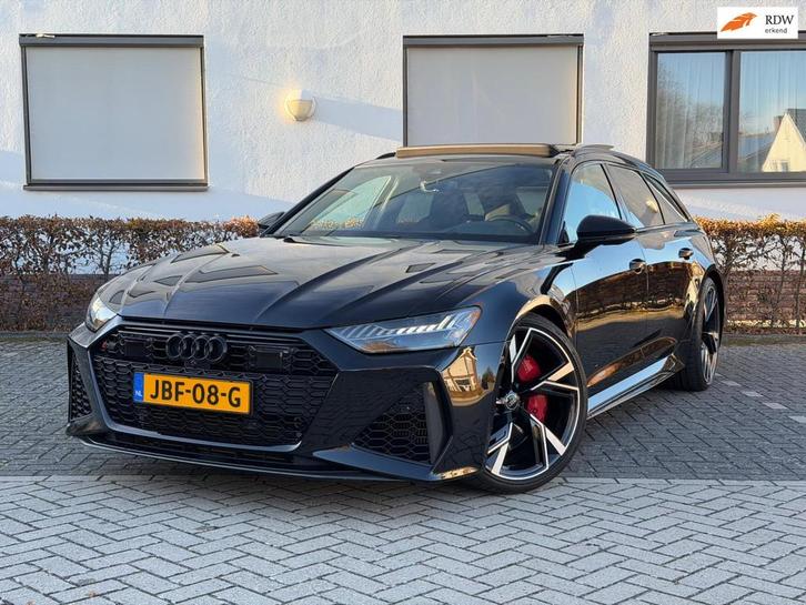 Audi A6 Avant RS 6 TFSI quattro | PANO | LASER | 4-WS | B&O, Auto's, Audi, Bedrijf, Te koop, RS6, 360° camera, 4x4, ABS, Adaptive Cruise Control