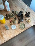 Lot antiek met bronzen voorwerpen en koper, Antiek en Kunst, Antiek | Koper en Brons, Ophalen of Verzenden, Brons