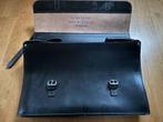 aktetas van zwart echt leder, Ophalen of Verzenden, 17 inch of meer, Nieuw, Aktetas
