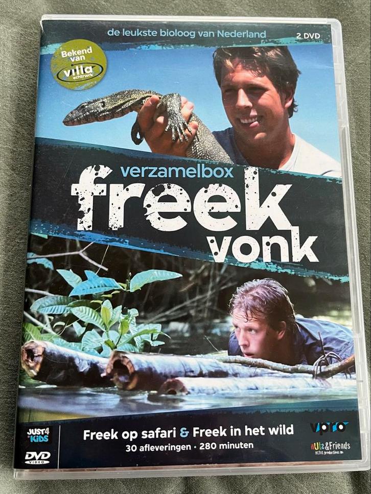 Freek Vonk DVD Boxset - 2 DVD's, Cd's en Dvd's, Dvd's | Kinderen en Jeugd, Gebruikt, Tv non-fictie, Dieren, Boxset, Alle leeftijden