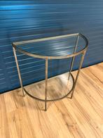Mooie gouden sidetable, Ophalen, Overige materialen, 50 tot 100 cm, Zo goed als nieuw