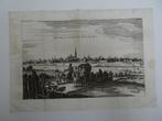 gravure zicht Den Bosch mensen en kar Ph. de Chantillon 1770, Verzenden