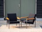 Gijs van der Sluis Model 30 | Vintage Design Stoelen | Stof, Huis en Inrichting, Fauteuils, Gebruikt, Metaal, Minder dan 75 cm