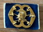 Verbindings Troepen, embleem & kraagspiegels, Ophalen of Verzenden, Landmacht, Nederland, Embleem of Badge