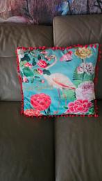 Bohostyle kussen met Flamingo afbeelding, Huis en Inrichting, Woonaccessoires | Kussens, Ophalen of Verzenden, Zo goed als nieuw