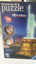 Ravensburger 3D Puzzle Night Edition Vrijheidsbeeld, Ophalen of Verzenden, Minder dan 500 stukjes, Zo goed als nieuw, Rubik's of 3D-puzzel