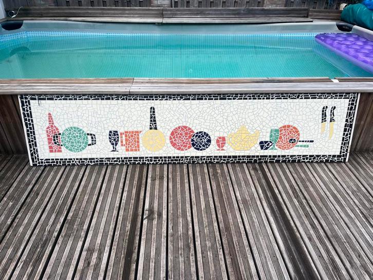 Mozaïek Keukenblad Wanddecoratie, Antiek en Kunst, Antiek | Wandborden en Tegels, Ophalen