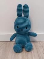 Knuffel Nijntje miffy konijn rib corduroy blauw blue L1238, Ophalen of Verzenden