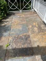55 vierkante meter Franse leisteen 80x80, Tuin en Terras, Tegels en Klinkers, Ophalen, Gebruikt, Natuursteen