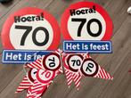 70 jaar versiering, Hobby en Vrije tijd, Ophalen of Verzenden, Zo goed als nieuw, Versiering, Verjaardag