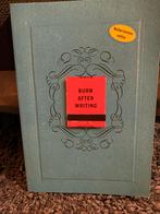 Burn After Writing - Zelfhulpboek, Boeken, Ophalen, Zo goed als nieuw