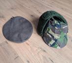 Pet winter Woodland en baret, Ophalen of Verzenden, Landmacht, Nederland, Helm of Baret