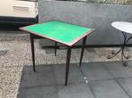 speeltafel speeltafeltje opklapbaar antiek kaart tafel, Huis en Inrichting, Tafels | Bijzettafels, Ophalen, Vierkant, Zo goed als nieuw