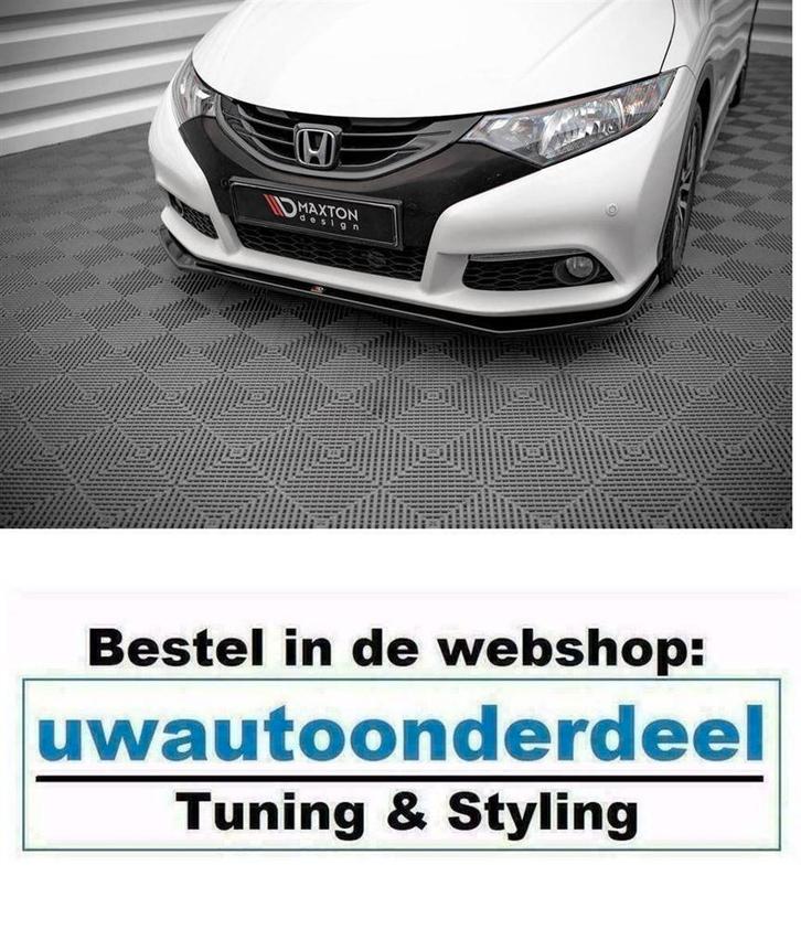 Maxton Design Spoiler Lip Splitter Voor Honda Civic MK9, Auto diversen, Tuning en Styling, Ophalen of Verzenden
