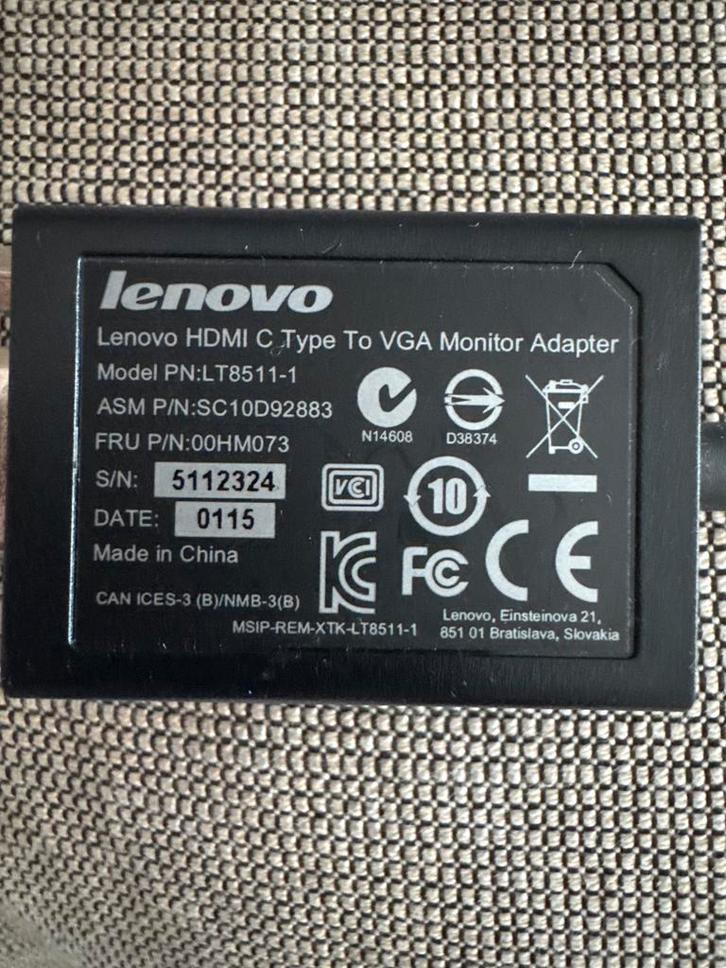 VGA naar Mini HDMI Adapter, Computers en Software, Pc- en Netwerkkabels, Gebruikt, Ophalen of Verzenden