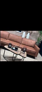 ZGAN Eco Lederen Hoekbank - Cognac - 290 x 215, Huis en Inrichting, Banken | Bankstellen, Ophalen, 250 tot 300 cm, Hoekbank, Leer