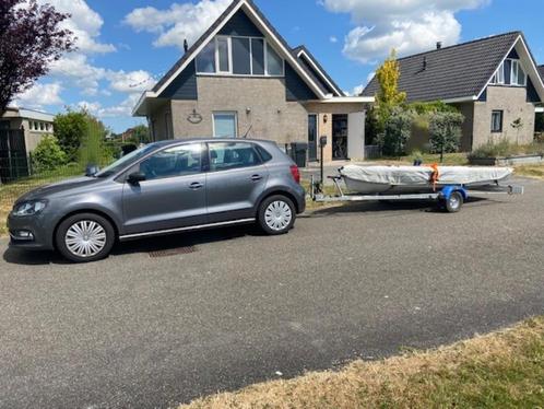 Boottrailer (basis + strandtrailer) geschikt voor zwaardboot, Watersport en Boten, Boottrailers, Gebruikt, Open zeilboottrailer