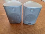 2 Heco boxjes, zilverkleur., Ophalen of Verzenden, Zo goed als nieuw, Front, Rear of Stereo speakers, Overige merken