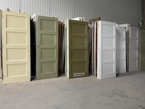 200 stuks Bruynzeel paneeldeuren 4 vlaks (zie omschrijving), Doe-het-zelf en Verbouw, Deuren en Horren, Gebruikt, Binnendeur, 200 tot 215 cm