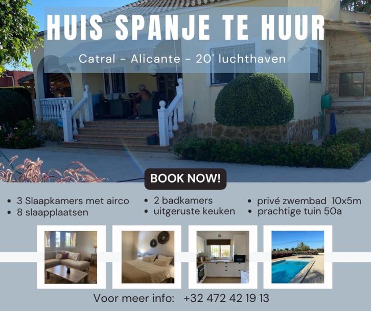Spaanse villa te huur ** HUUR NU NOG VOOR EIND 2025 & 2026, Vakantie, Vakantiehuizen | Spanje, Costa Blanca, Landhuis of Villa