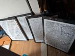 4 Barth Lijsten - Steden Posters Canvas, Gebruikt, 50 tot 75 cm, Ophalen of Verzenden, Foto of Poster