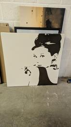 Audrey Hepburn canvas 90 x 90cm, Ophalen