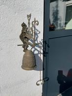 Antieke koper messing deurbel, Huis en Inrichting, Deurbellen, Ophalen of Verzenden, Gebruikt