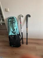Brabo hockeytas met veldstick en zaalstick, Sport en Fitness, Hockey, Ophalen of Verzenden, Zo goed als nieuw, Tas