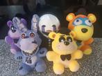 5 knuffels five nights at freddy's  fnaf, Ophalen of Verzenden, Zo goed als nieuw, Overige typen
