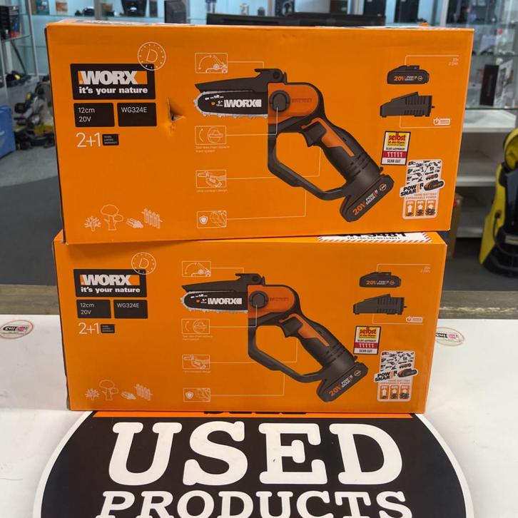 Worx WG324E Accu-Eenhandstakkenzaag 20V + Accu & Lader, Tuin en Terras, Hand-tuingereedschap, Nieuw