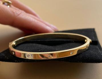 Gouden 14k love armband diamanten VS1goud Cartier stijl 
