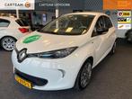 Renault ZOE R90 Intens 41 kWh, HUUR ACCU ! Leer, stoel verwa, Auto's, Lichtsensor, Gebruikt, 250 km, Wit