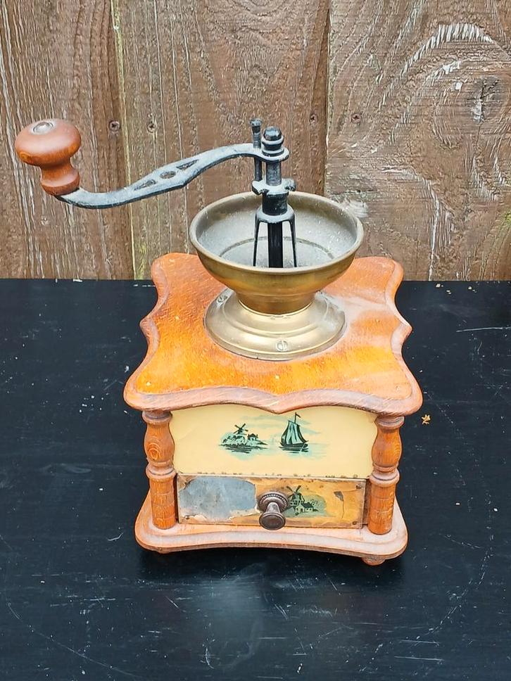 Vintage Koffiemolen met Windmolen Decoratie, Antiek en Kunst, Antiek | Keukenbenodigdheden, Ophalen of Verzenden
