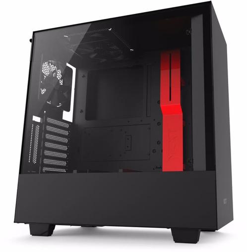 NZXT H500i Zwart/Rood (mooie tower), Computers en Software, Computerbehuizingen, Nieuw, Ophalen