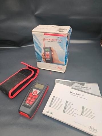 Leica DISTO A2 – Laser afstandsmeter met doos, handleiding. beschikbaar voor biedingen